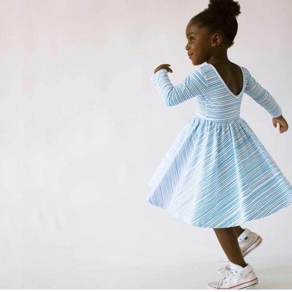 THE BALLET DRESS IN SEAPORT STRIPE - Picture 3 of 8